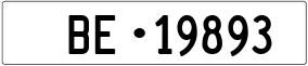 Truck License Plate